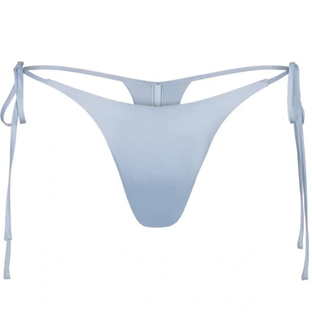 NWT SKIMS Bridal Silk Tie Side Thong - Small